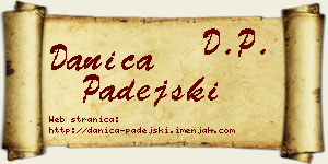 Danica Padejski vizit kartica